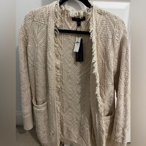 Banana republic organic cotton cardigan white XXS